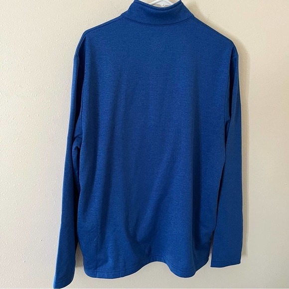 Callaway Men's 1/4 Zip Long Sleeve Fleece Lined Pullover Sweater Size Large Blue - Picture 5 of 5